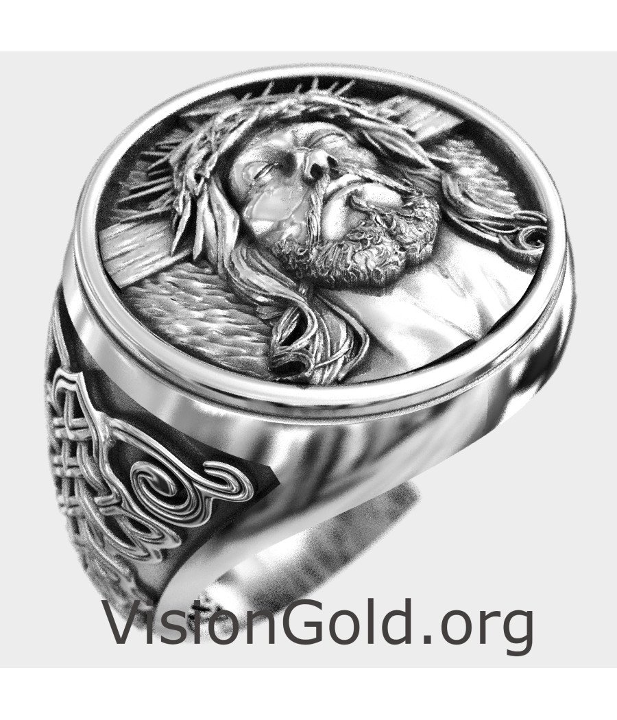 Luxury Signet Jesus Christ Ring 0916