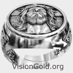 Luxury Signet Jesus Christ Ring 0916