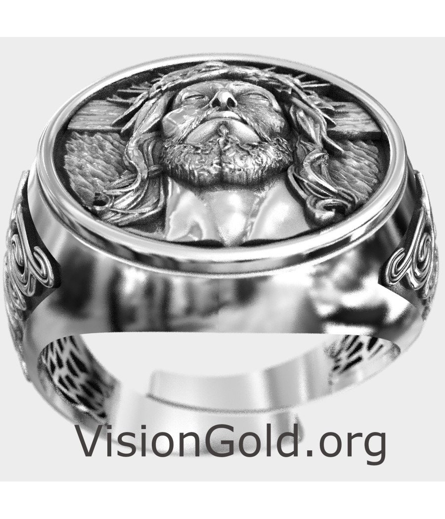 Luxury Signet Jesus Christ Ring 0916