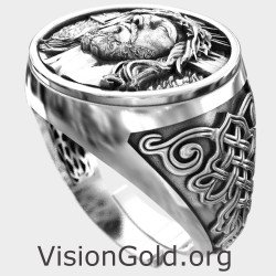 Luxury Signet Jesus Christ Ring 0916