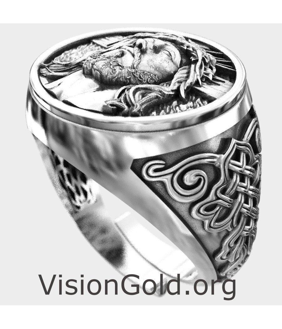 Luxury Signet Jesus Christ Ring 0916