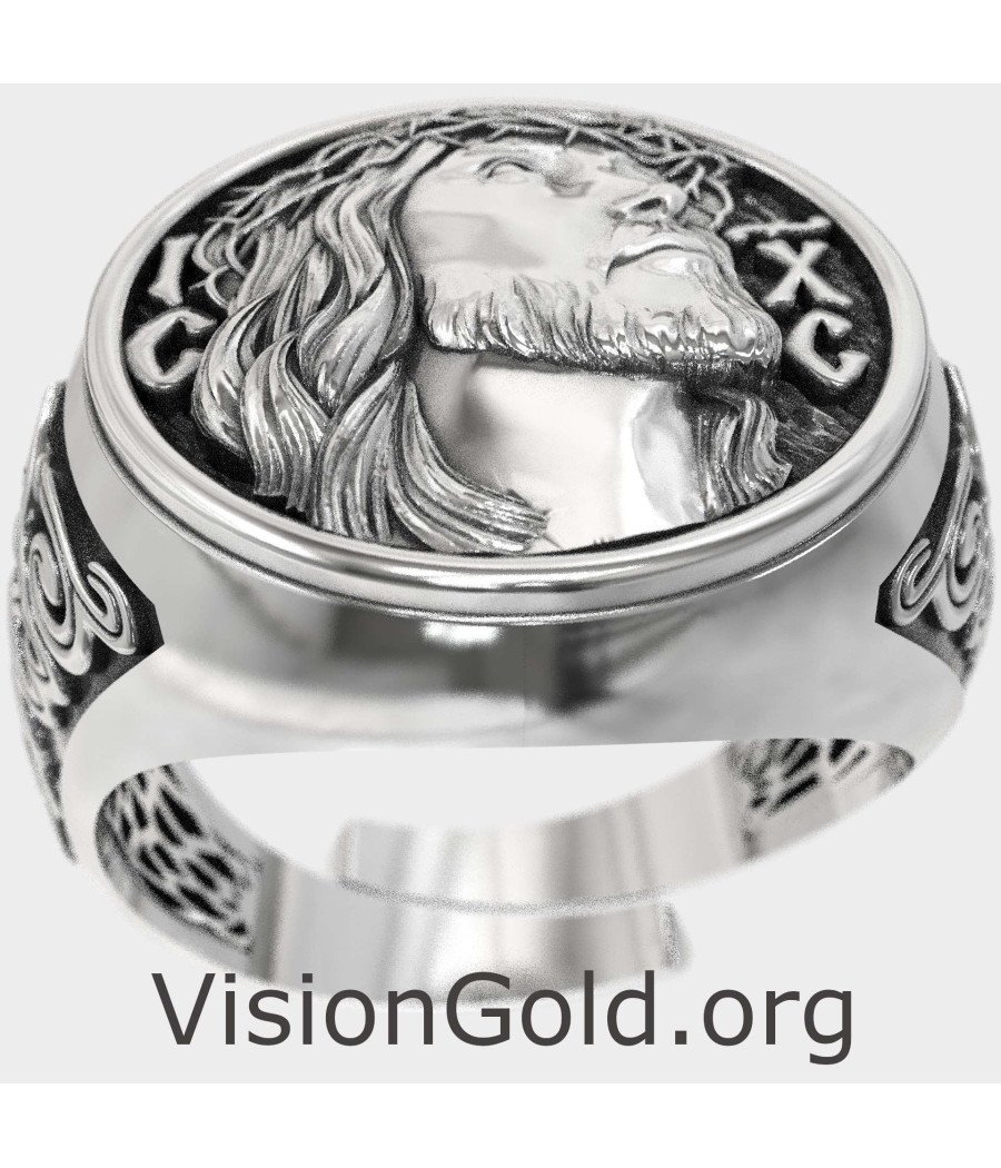 Christ Jesus Signet Ring 0919