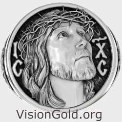 Christ Jesus Signet Ring 0919