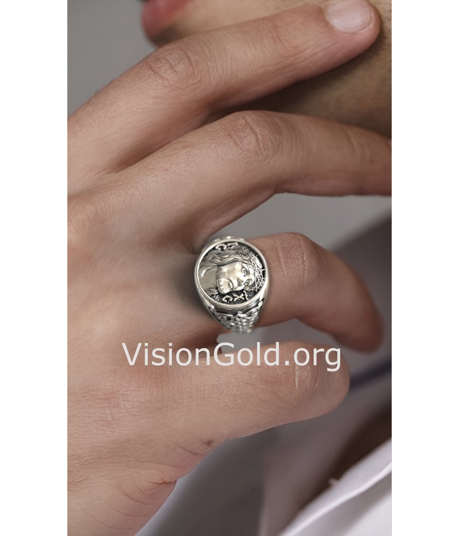 Christ Jesus Signet Ring 0919