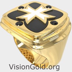 Premium Cross Signet Ring 0938K