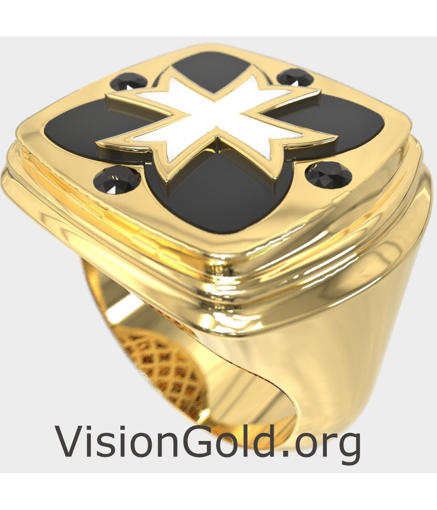 Premium Cross Signet Ring 0938K