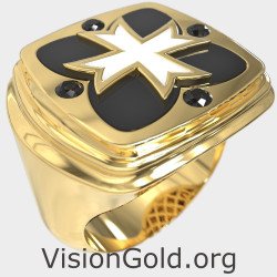 Premium Cross Signet Ring 0938K