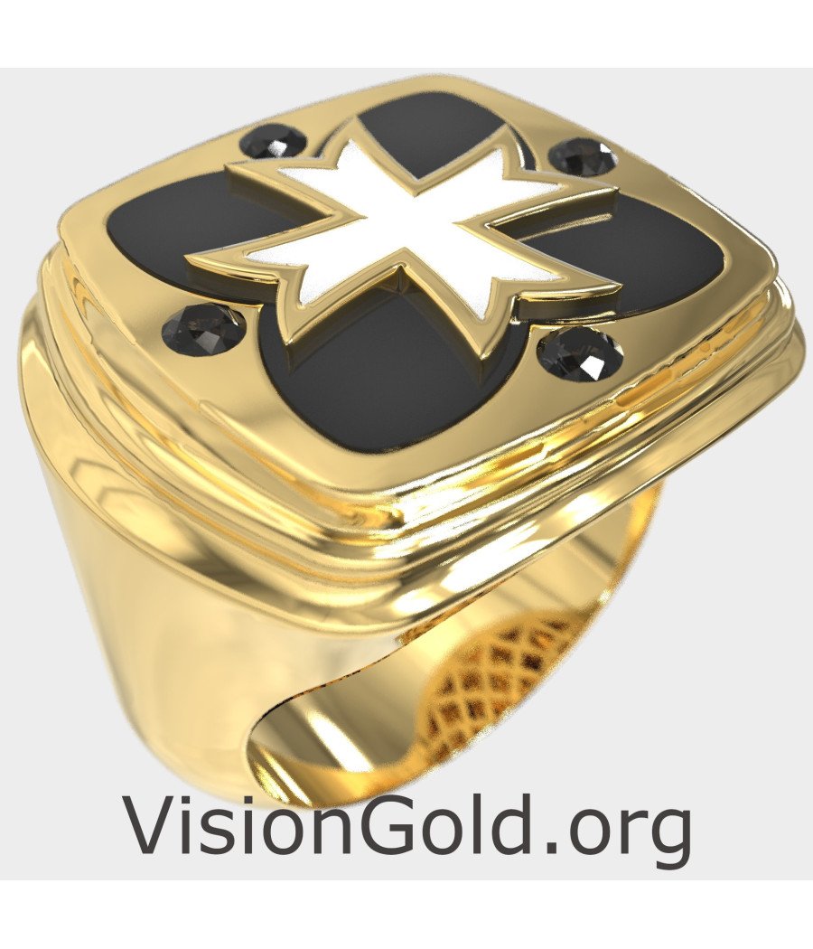 Premium Cross Signet Ring 0938K