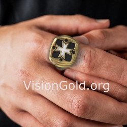 Premium Cross Signet Ring 0938K