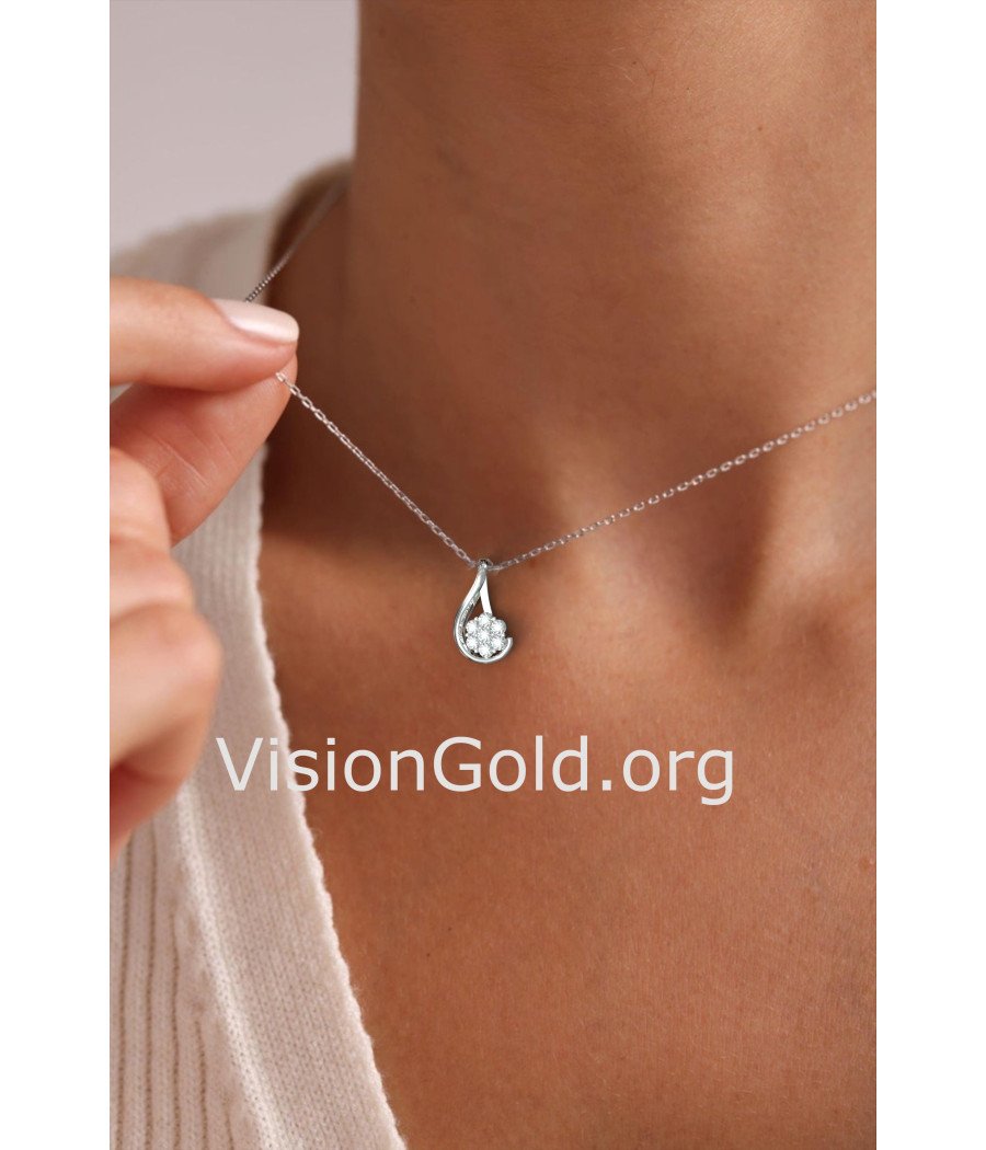 Collar Dainty WhiteGold - Regalo Para Ella 0620L