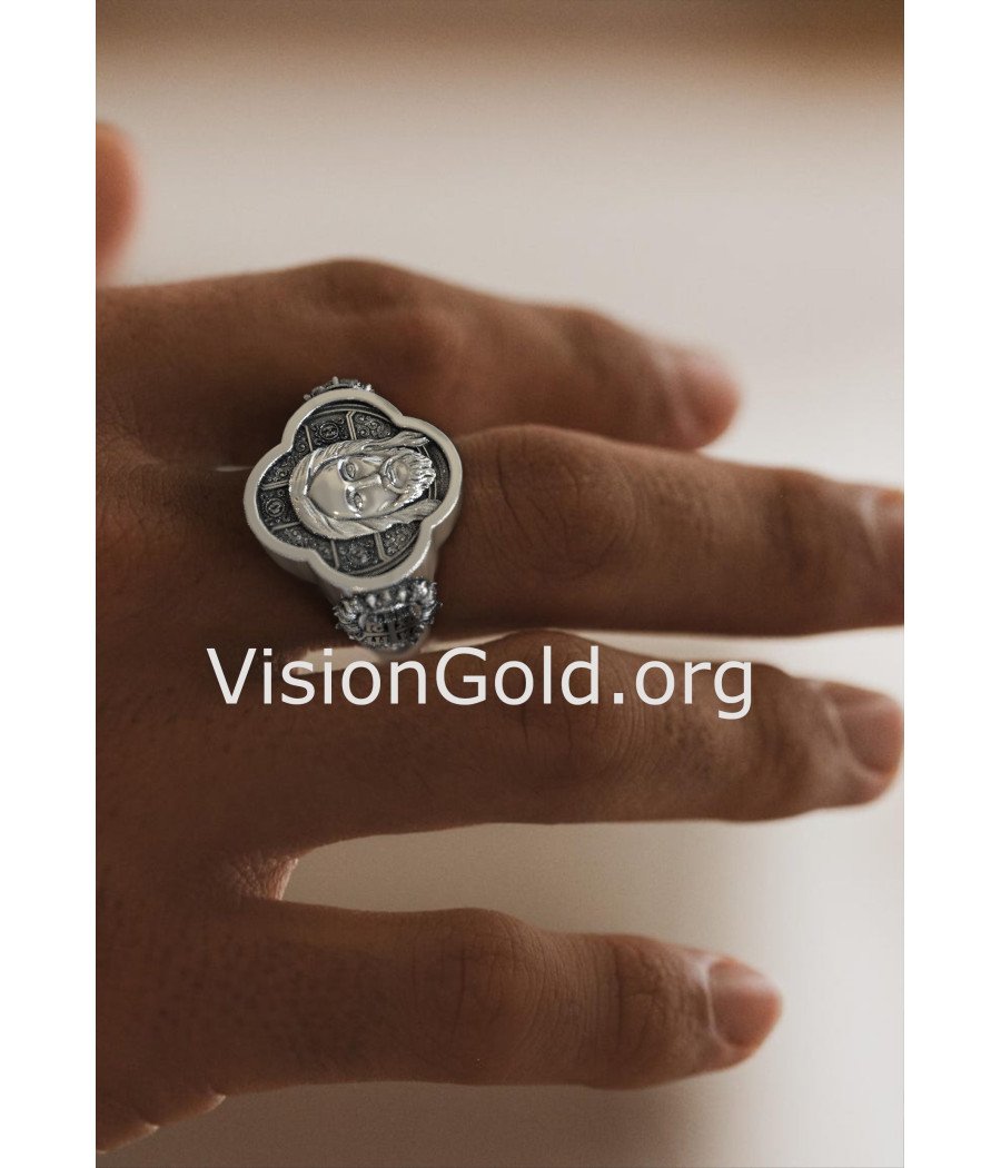 Signet Jesus Christus Ring für Männer 0946L