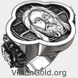 Signet Jesus Christus Ring für Männer 0946L