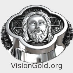 Signet Jesus Christ Ring for Men 0946L