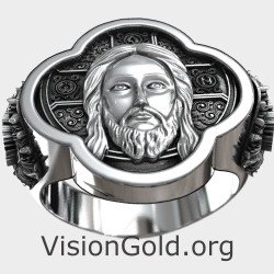Signet Jesus Christus Ring für Männer 0946L
