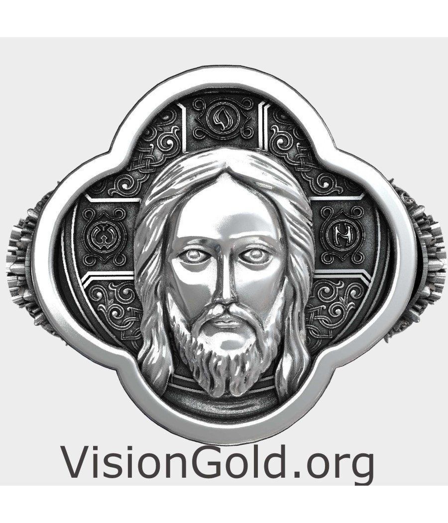 Signet Jesus Christus Ring für Männer 0946L