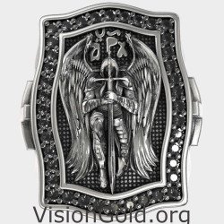 Heiliger Guardian Sankt Michael Ring 0948