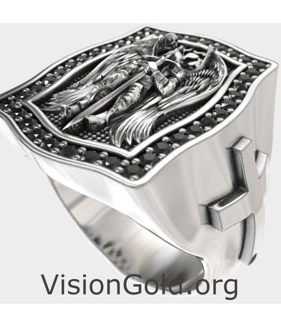 Bague Catholic Guardian Saint Michael 0948