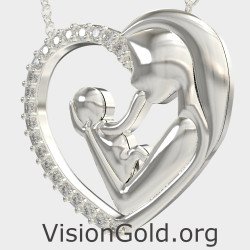 Mother & Baby Necklace Gift For Mom 0889L