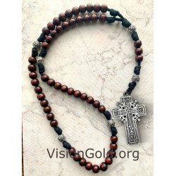 Handmade Men Rosary Necklace 0021RMP