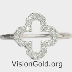 Gold Cross Ring For Women 0081L