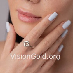 Elegant Cross Rose Gold Religious Ring 0081R