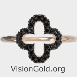 Dainty Cross Religious Ring 0081RMP