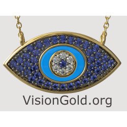 Γυναικείο Κολιέ Μάτι 0214KMPPTS