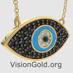 Beauté intemporelle Pendentif oeil maléfique 0214KMPTS