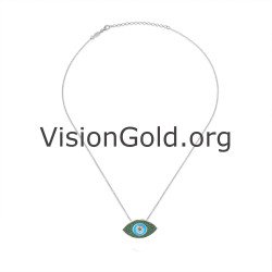 Luxury Layering Greek Evil Eye Pendant 0214LPPTS