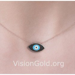 Collier Modern Eye Argent...