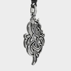 Celtic Dragon Pendant Necklace 0497