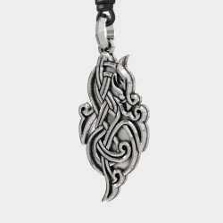 Celtic Dragon Pendant Necklace 0497