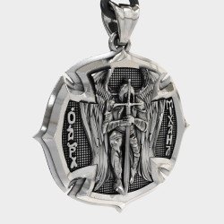 Collier Croix en argent St. Michael Archangel 0492