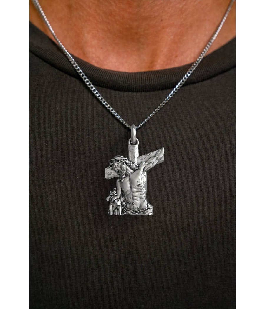 Ανδρικό Κολιέ Με Τον Εσταυρωμένο 0475