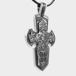 Elegant Silver Jesus Cross Necklace 0470