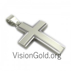 Золотые мужские кресты-Золотые крестики 0017