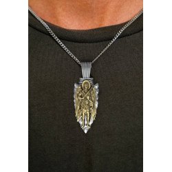 Saint Michael Gold Plated Necklace 0465K