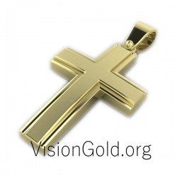 Cruz de Bautismo Oro 0011