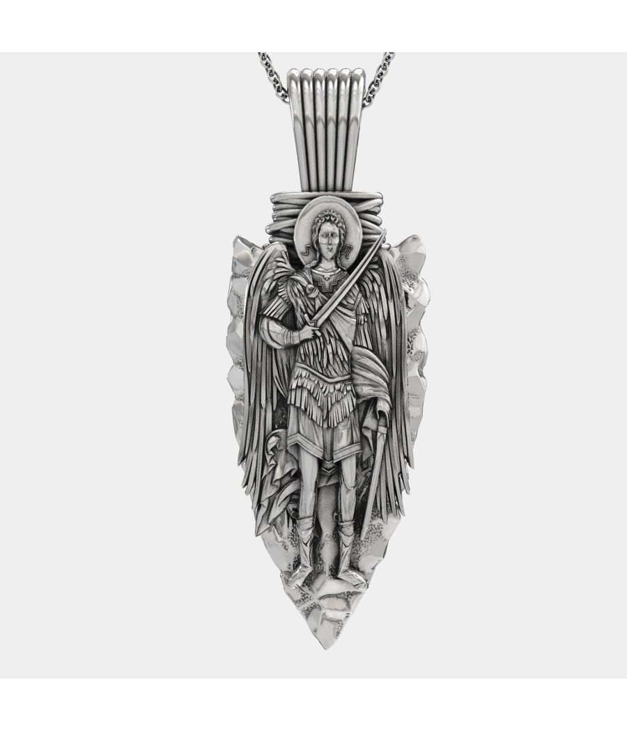 Handmade Archangel Saint Michael Necklace 0465L