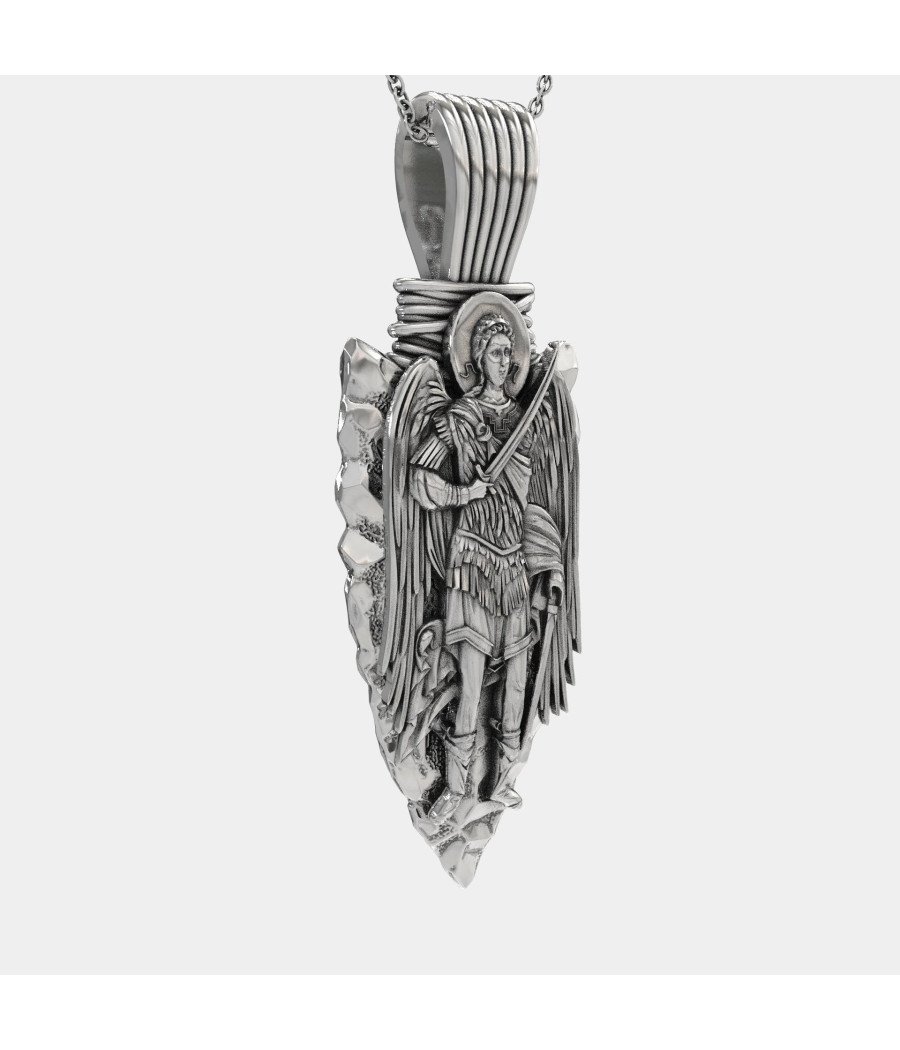 Handmade Archangel Saint Michael Necklace 0465L