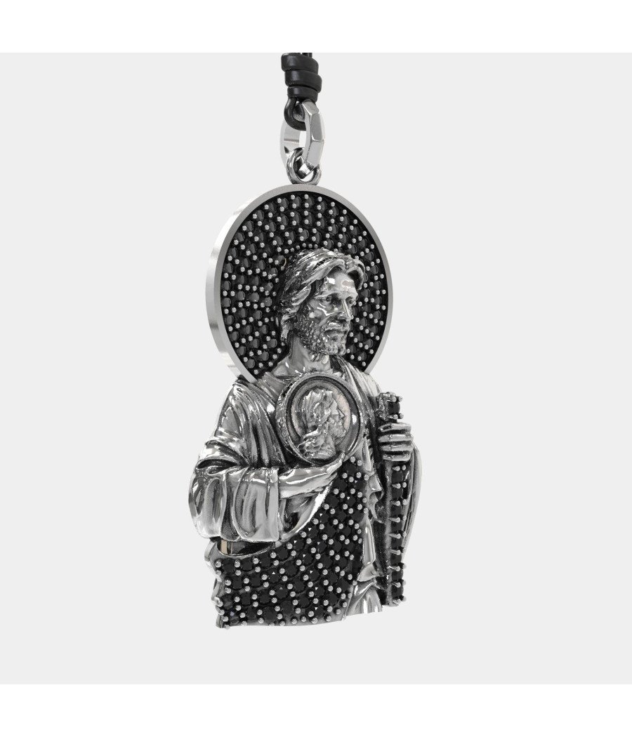 Religiosa Cristiana Hombres Collar San Judas El Tadeo 0463LMP