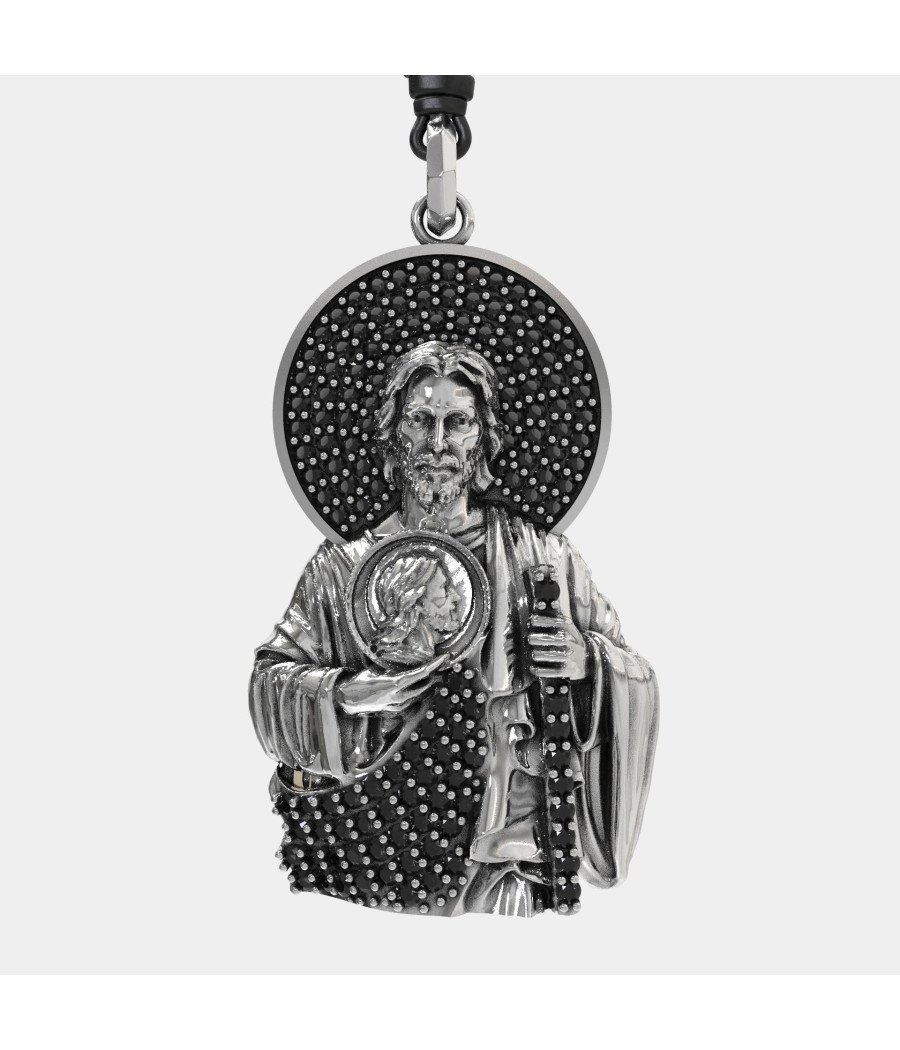 Religiosa Cristiana Hombres Collar San Judas El Tadeo 0463LMP