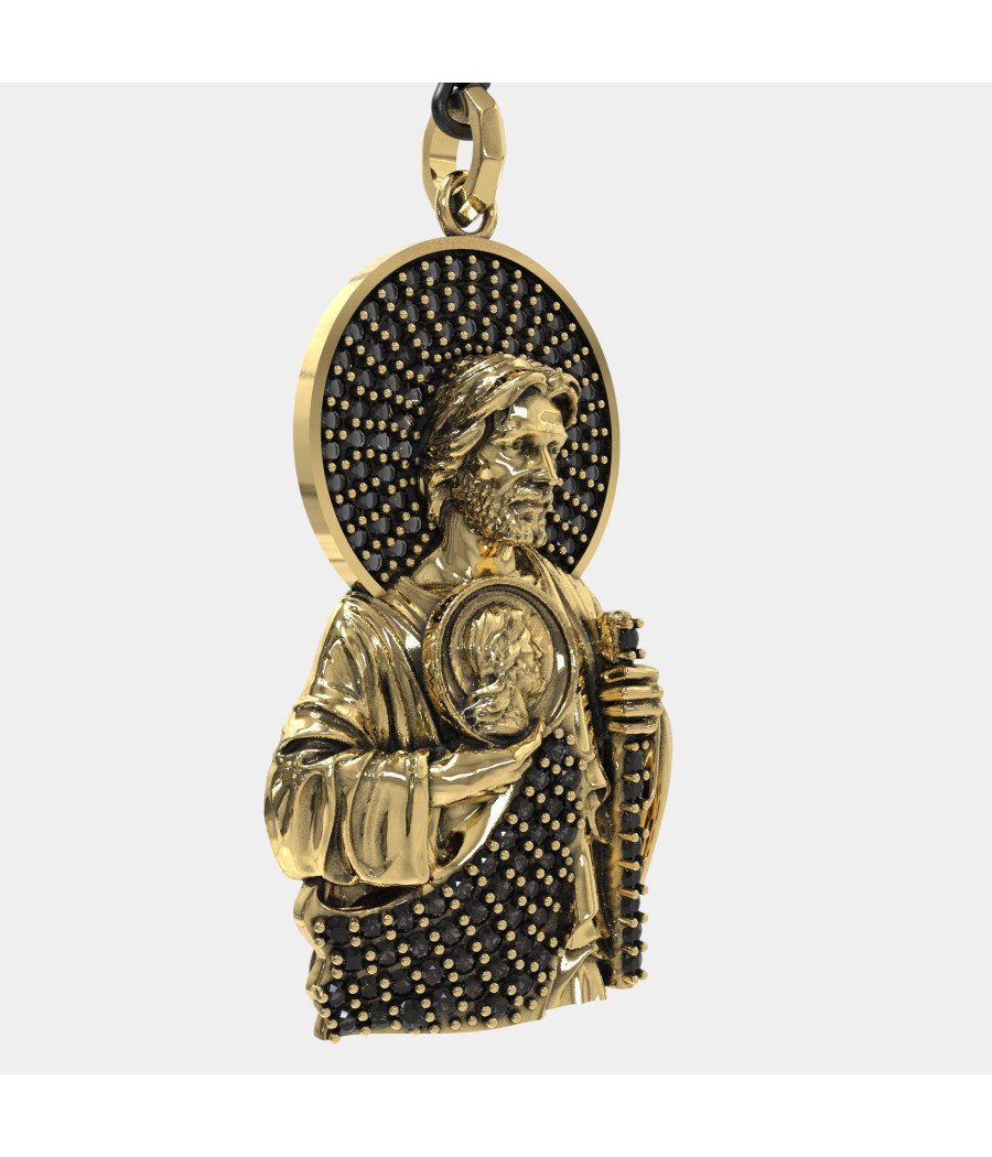 Saint Jude Pray For Us Handmade Pendant Necklace 0463KMP