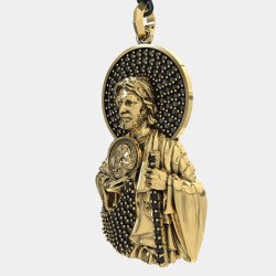 Saint Jude Pray For Us Handmade Pendant Necklace 0463KMP