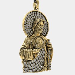 Luxury St. Jude Taddeus Pendant 0463KLP