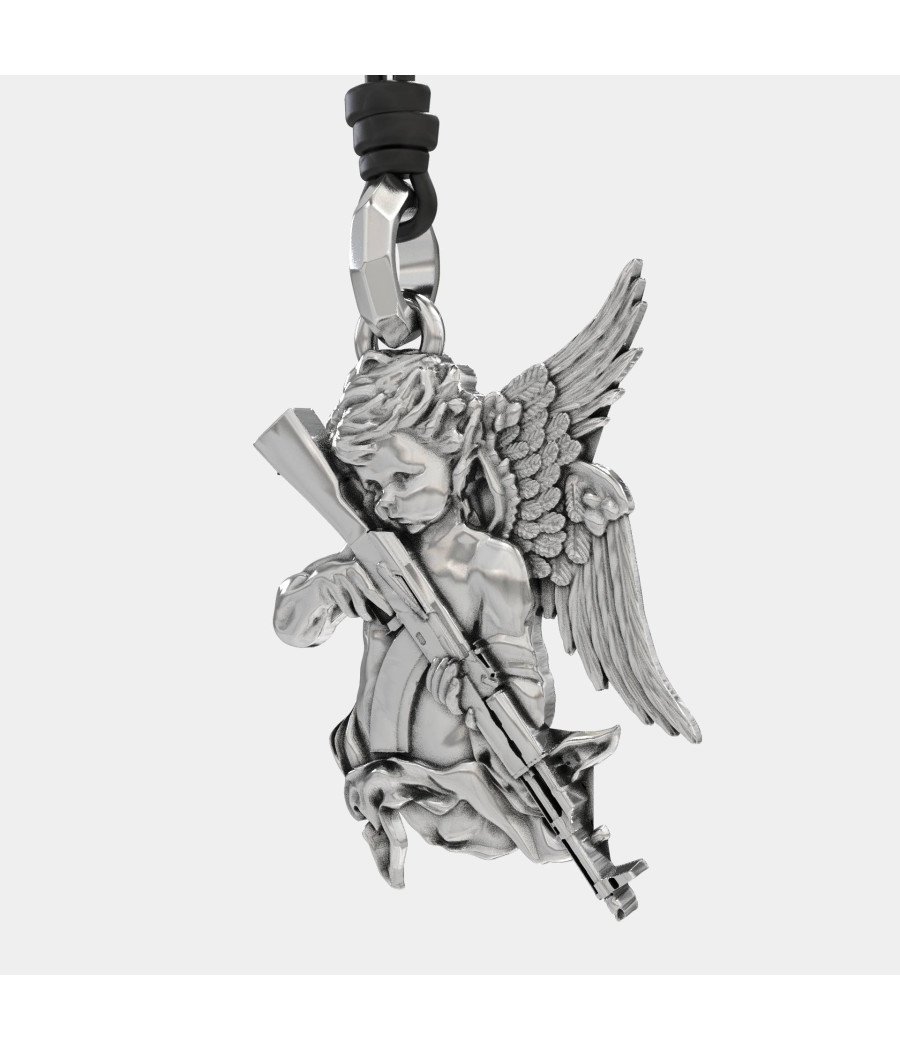 Guardian Angel Pendant Necklace 0458L