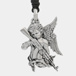 Guardian Angel Pendant Necklace 0458L