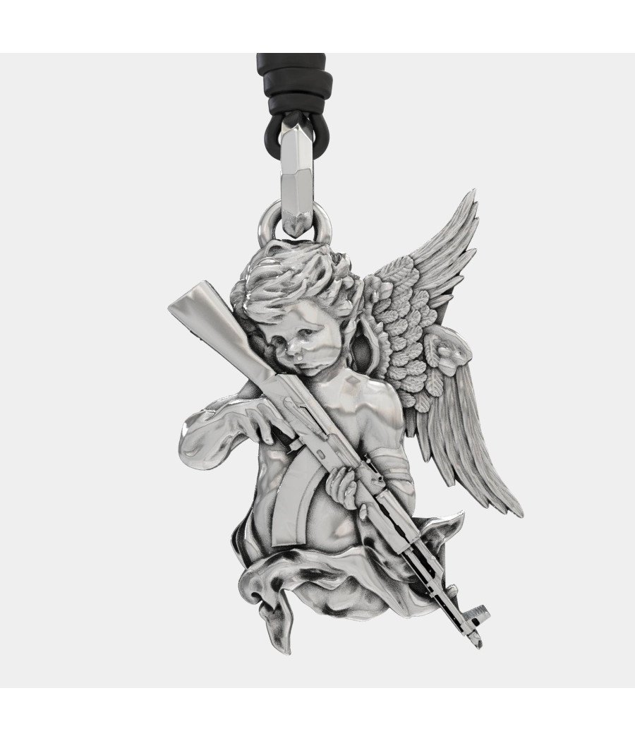 Guardian Angel Pendant Necklace 0458L