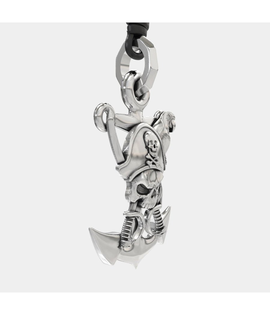 Collier Pirate Anchor pour homme 0457