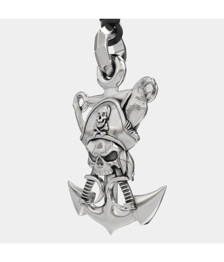 Collier Pirate Anchor pour homme 0457